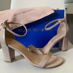 Stuart Weitzman block heels.
